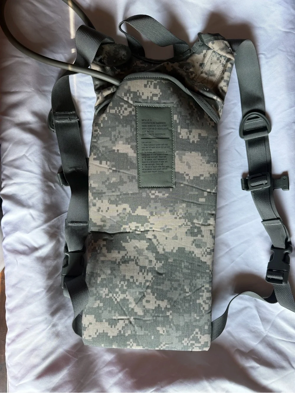 U.S. Army Digital Camo Hydration Backpack - Green/Gray